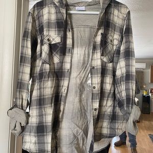 Womens Columbia hooded button up